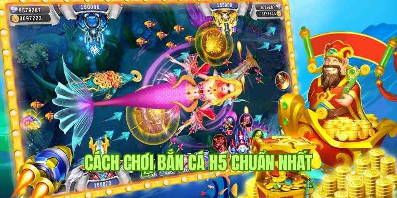 Bắn Cá H5 - Game Đổi Thưởng Xanh Chín, Siêu Hot Tại Five88 2 Cách chơi cơ bản, tham gia nhanh cùng game bắn cá H5